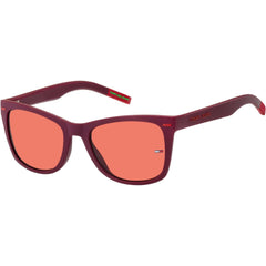 Tommy Hilfiger Unisex Sunglasses - Burgundy Red Cat Eye Shape Frame | TJ 0041/S 0C8C