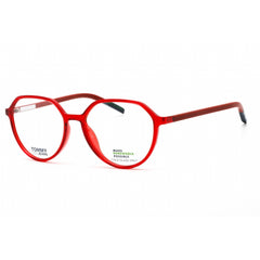 Tommy Hilfiger Women's Eyeglasses - Full Rim Red Plastic Oval Frame | TJ 0011 0C9A 00