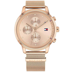 Tommy Hilfiger Women's Quartz Watch - Blake Rose Gold Dial Mesh Bracelet | 1781907