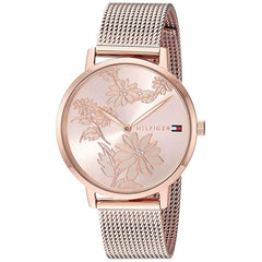 Tommy Hilfiger Women's Quartz Watch - Pippa Rose Gold Dial Mesh Bracelet | 1781922