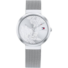 Tommy Hilfiger Women's Watch - Libby Silver Tone Dial Steel Mesh Bracelet | 1782469