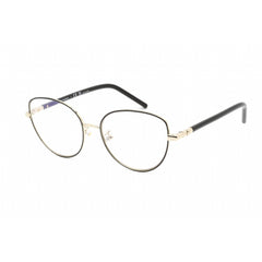 Tory Burch Women's Eyeglasses - Black/Shiny Gold Metal Cat Eye Frame | TY1073 3310SB