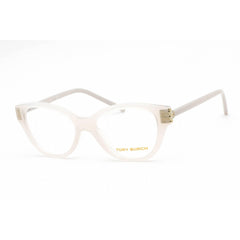 Tory Burch Women's Eyeglasses - Cat Eye Milky Ivory Plastic Frame | 0TY4008U 1145
