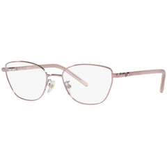 Tory Burch Women's Eyeglasses - Rose Gold Metal Cat Eye Frame Demo Lens | 1074 3317