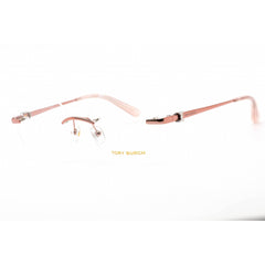 Tory Burch Women's Eyeglasses - Round Shape Shiny Brown/Gold Metal Frame | TY1059 3267