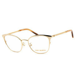 Tory Burch Women's Eyeglasses - Shiny Gold Cat Eye Frame Demo Lens | 0TY1076 3343