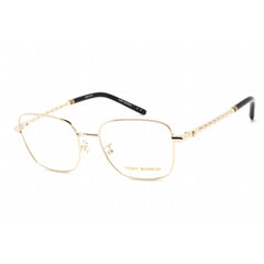 Tory Burch Women's Eyeglasses - Shiny Light Gold Metal Square Frame | 0TY1077 3252