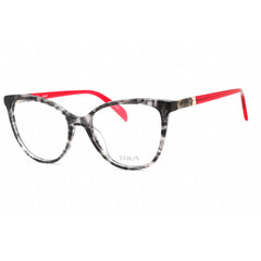 Tous Women's Eyeglasses - Full Rim Grey Fantasy Plastic Cat Eye Frame | VTOB35V 0GL8