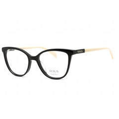 Tous Women's Eyeglasses - Full Rim Shiny Black Rectangular Shape Frame | VTOB35L 0700