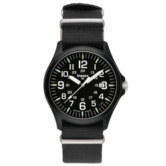 Traser 100227 Men's Professional Type 3 P6704 Officer Pro Black Dial Black Nylon Strap Watch