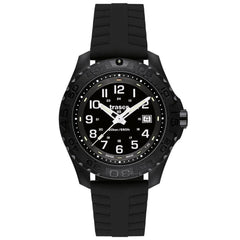 Traser 102905 Men's Professional Type 3 Outdoor Pioneer Black Rubber Strap Black Dial Dive Watch