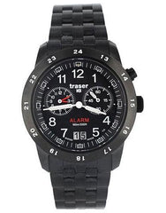 Traser T4004.359.34.01 Men's Black Plated SS Alarm Watch