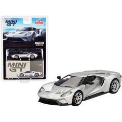 True Scale Miniatures 1/64 Diecast Model Car - Ford GT Ingot Silver Metallic