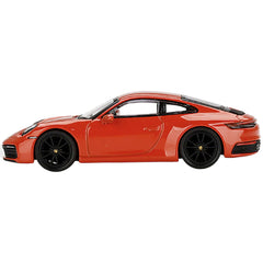 True Scale Miniatures 1/64 Model Car - Porsche 911 (992) Carrera 4S Lava Orange
