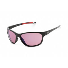 Under Armour Men's Sunglasses - Black Red Oval Plastic Frame | UA UNDENIABLE 0OIT PC