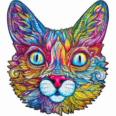 Unidragon Impressive Cat Wooden Jigsaw Puzzle