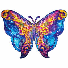 Unidragon Intergalaxy Butterfly Wooden Jigsaw Puzzle