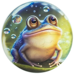 Unidragon Jigsaw Puzzle - Bubblezz Toad Lacquer Coated Wooden 30 Pieces, One Size
