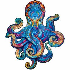 Unidragon Magnetic Octopus Wooden Jigsaw Puzzle
