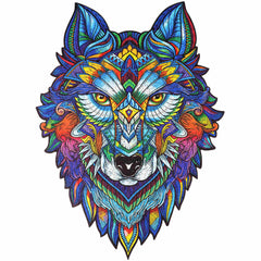 Unidragon Majestic Wolf Wooden Jigsaw Puzzle