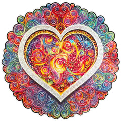 Unidragon Mandala Conscious Love Wooden Jigsaw Puzzle