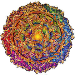 Unidragon Mandala Inexhaustible Abundance Wooden Jigsaw Puzzle