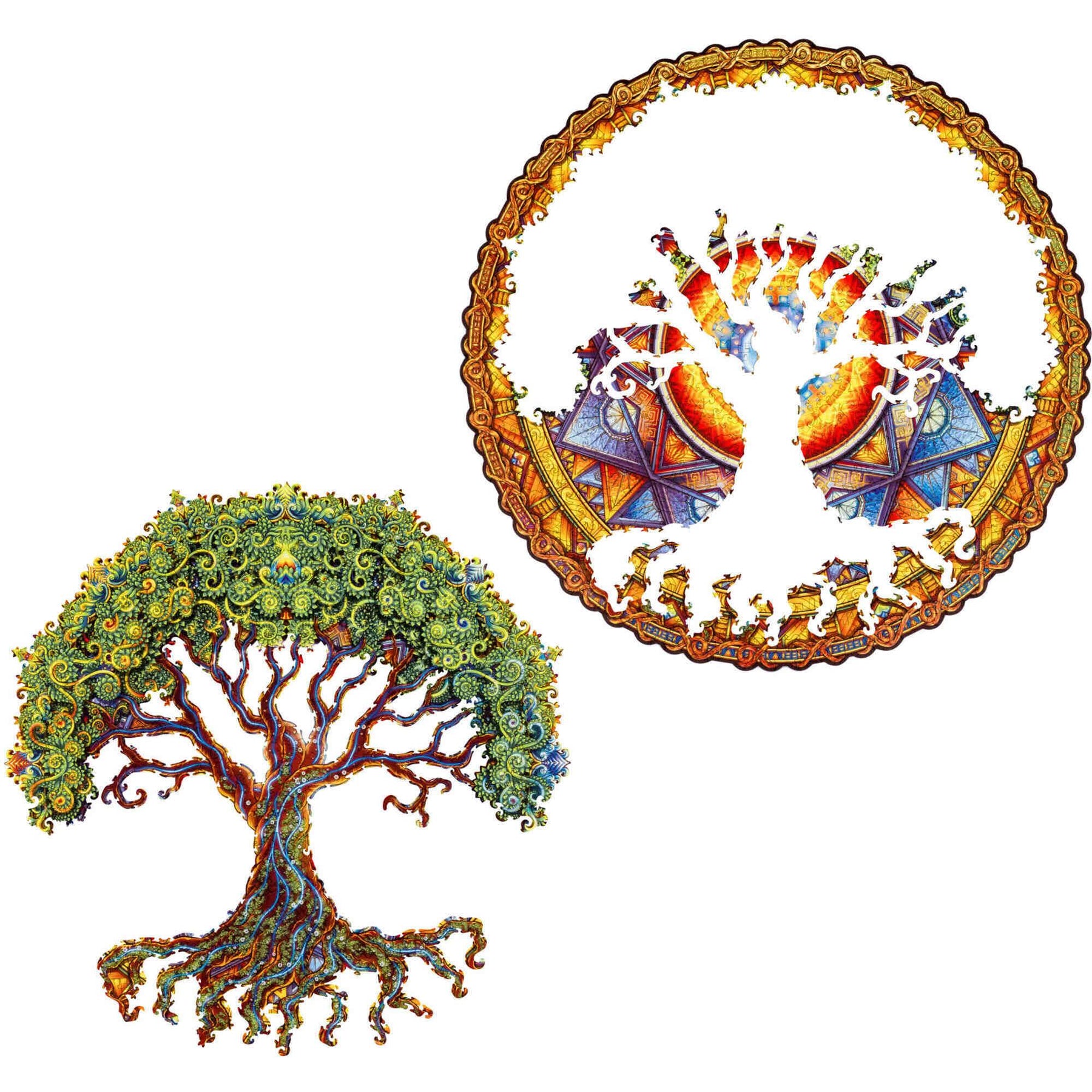 Unidragon Dřevěné puzzle Mandala Tree of Life 350 ks | Dr. Max Lékárna Unidragon Dřevěné puzzle Mandala Tree of Life 350 ks | Dr. Max Lékárna