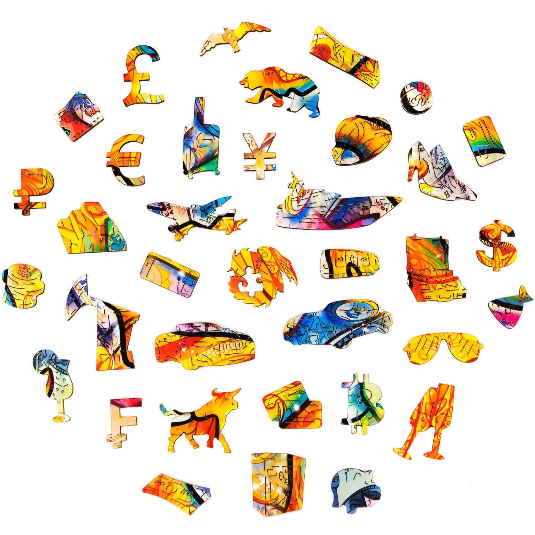 Unidragon Prosperous Bull Wooden Jigsaw Puzzle