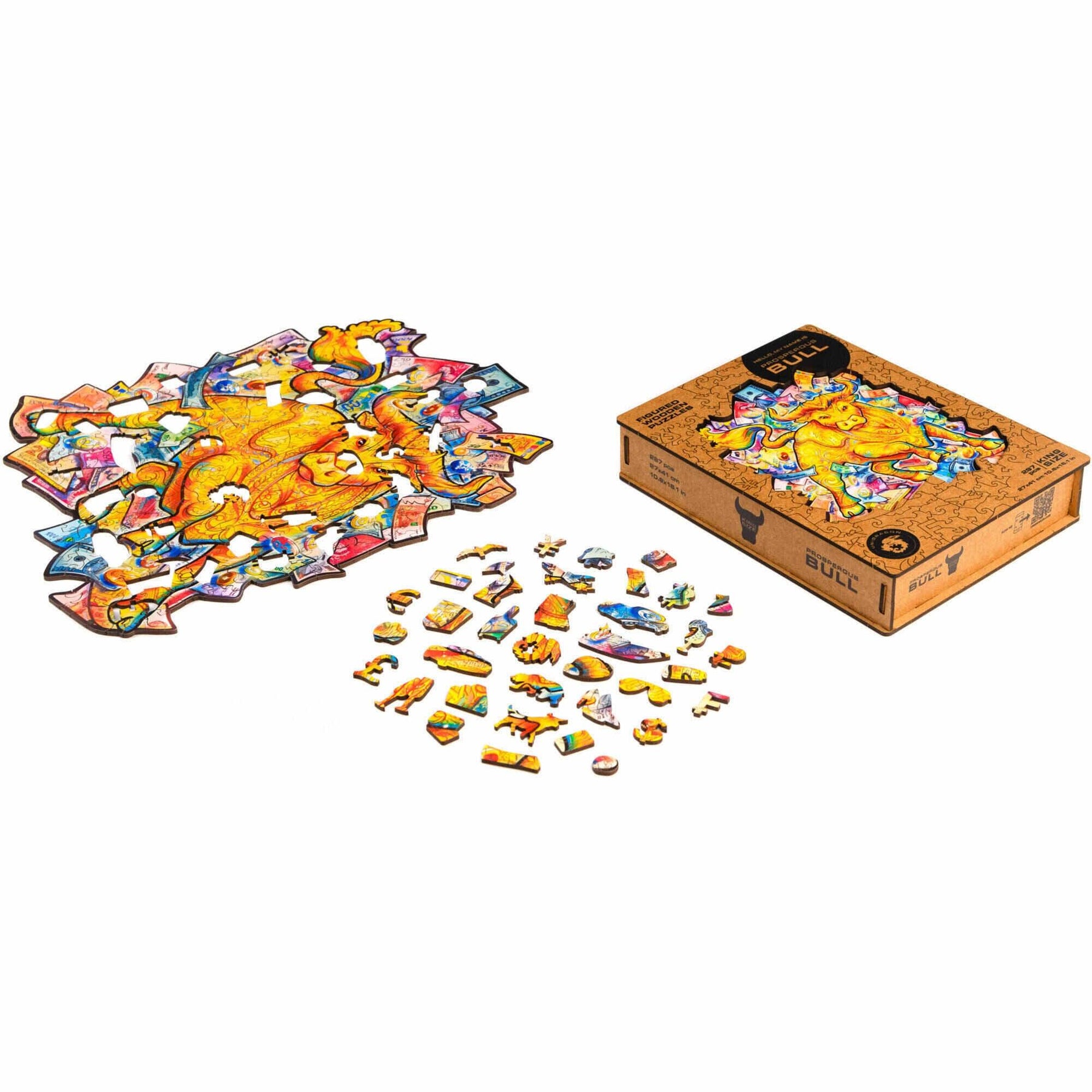 Unidragon Prosperous Bull Wooden Jigsaw Puzzle