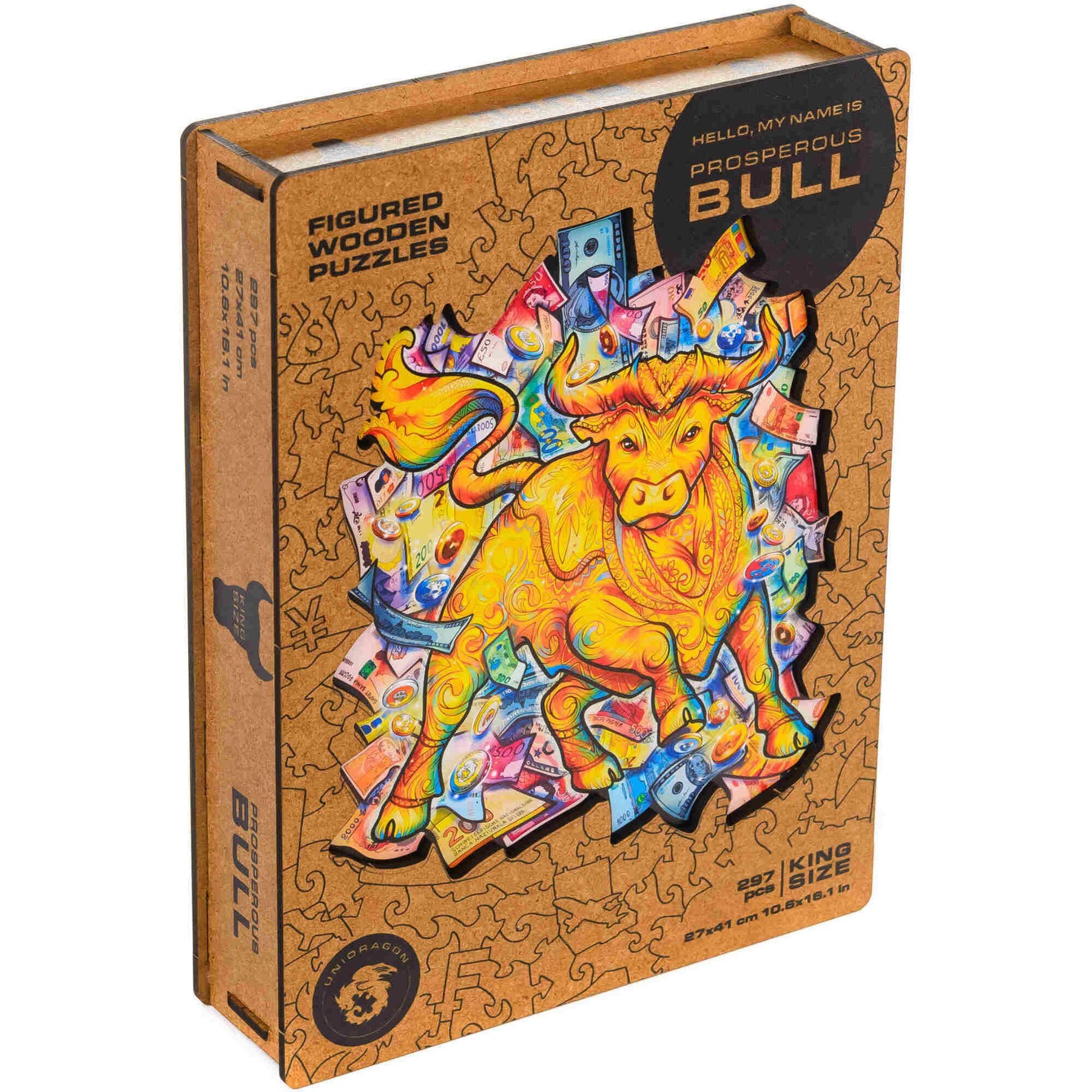 Unidragon Prosperous Bull Wooden Jigsaw Puzzle