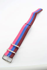 Unisex Tri-Colored Jewel Tone 22mm Band