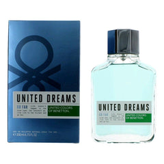 United Dreams Go Far by Benetton, 6.7 oz Eau De Toilette Spray for Men