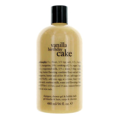 Vanilla Birthday Cake by Philosophy, 16 oz Shampoo, Shower Gel & Bubble Bath for Unisex