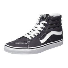 Vans Unisex Sk8-Hi Asphalt/True White Canvas Lace-Up Skate Boot | VA32QGMX1