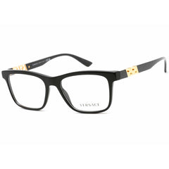 Versace Men's Eyeglasses - Black Plastic Rectangular Frame Clear Lens | VE3319 GB1
