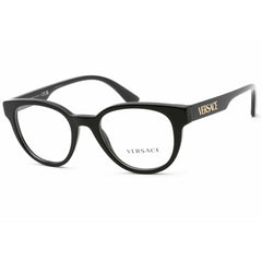 Versace Men's Eyeglasses - Black Round Full Rim Frame Clear Demo Lens | 0VE3317 GB1