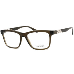 Versace Men's Eyeglasses - Brown Rectangular Frame Clear Demo Lens | 0VE3319 200