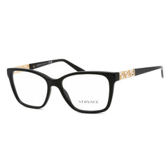 Versace Women's Eyeglasses - Black Acetate Rectangular Full Rim Frame | VE3192B GB1