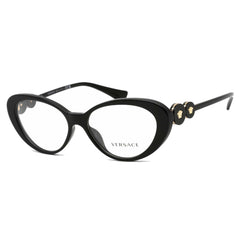 Versace Women's Eyeglasses - Black Cat Eye Plastic Frame Demo Lens | 0VE3331U GB1