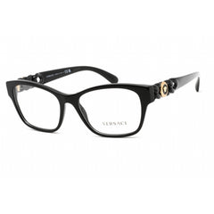 Versace Women's Eyeglasses - Clear Demo Lens Black Plastic Cat Eye Frame | 0VE3306 GB1
