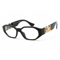 Versace Women's Eyeglasses - Clear Lens Black Plastic Geometric Frame | 0VE3320U GB1
