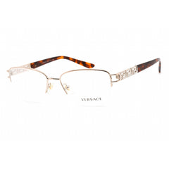 Versace Women's Eyeglasses - Clear Lens Bronze Metal Rectangular Frame | VE1220B 1052