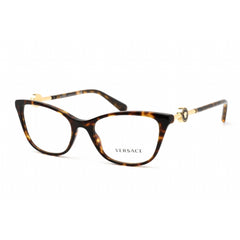 Versace Women's Eyeglasses - Clear Lens Cat Eye Havana Acetate Frame | VE3293 108