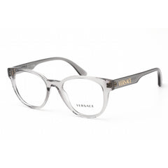 Versace Women's Eyeglasses - Clear Lens Grey Plastic Round Shape Frame | 0VE3317 593