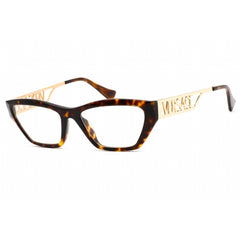 Versace Women's Eyeglasses - Dark Havana Plastic Cat Eye Shape Frame | 0VE3327U 108