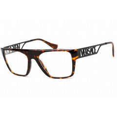 Versace Women's Eyeglasses - Dark Havana Plastic Square Shape Frame | 0VE3326U 108