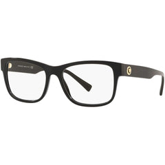 Versace Women's Eyeglasses - Full Rim Black Plastic Rectangular Frame | 0VE3266 GB1
