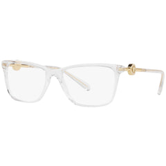 Versace Women's Eyeglasses - Full Rim Clear Plastic/Metal Rectangular | 0VE3299B 148