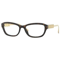 Versace Women's Eyeglasses - Full Rim Havana Plastic Cat Eye | VERSACE 0VE3279 108