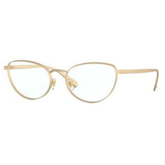 Versace Women's Eyeglasses - Full Rim Matte Gold Metal Frame | VERSACE 0VE1266 1410